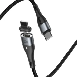 Baseus Zinc Magnetic Safe Fast Charging Data Cable Type-C To iPhone 20W 2m | Black